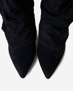 Lavista Slouchy Suede knee high boots - Black